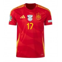 Spain Nico Williams #17 Replica Home Shirt Euro 2024 Short Sleeve